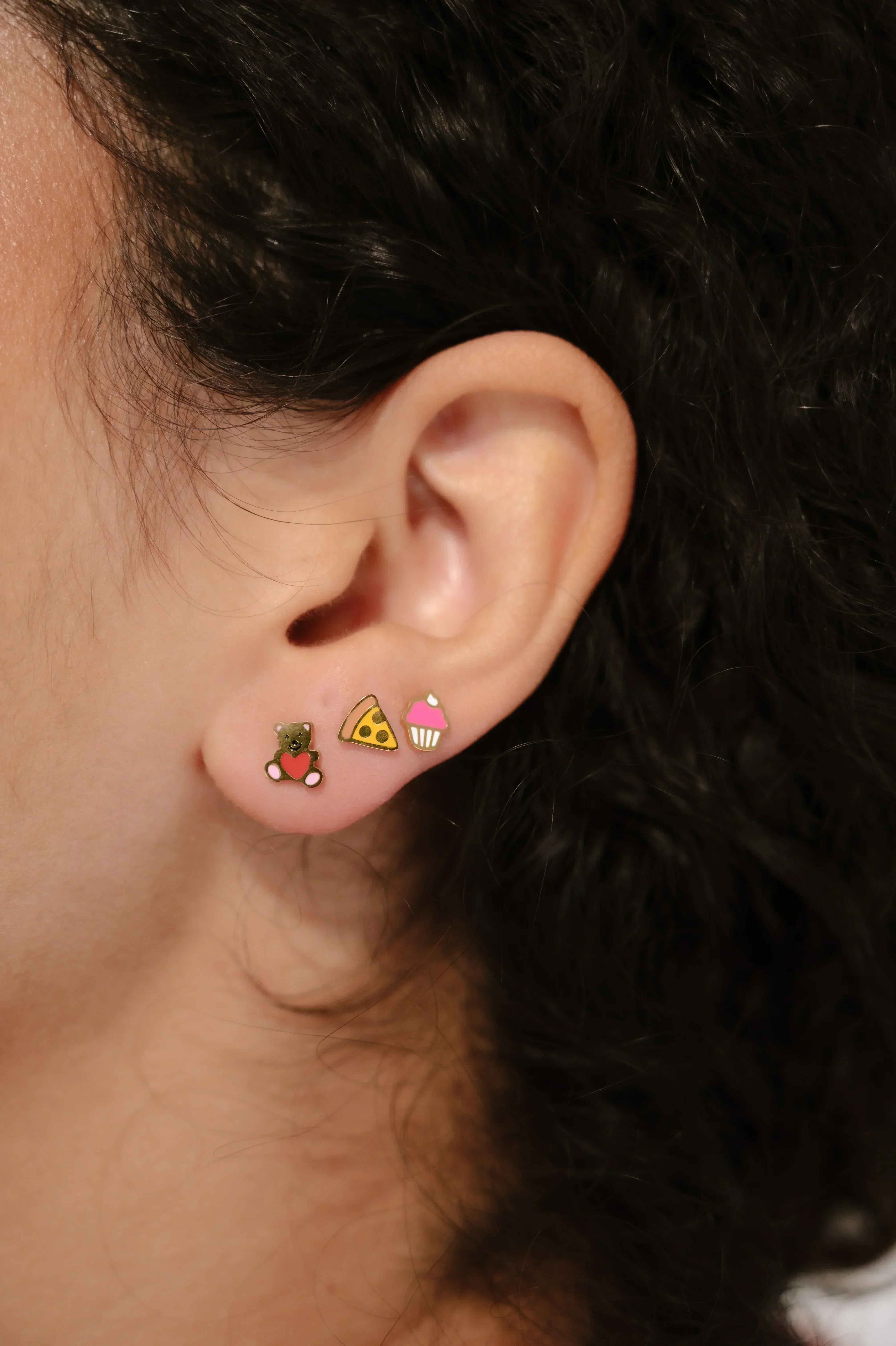 Cupcake Enamel Flat Back Stud - Image 3