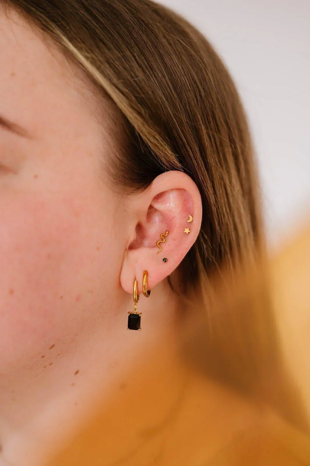 Micro Black Gem Flat Back Stud - Image 5
