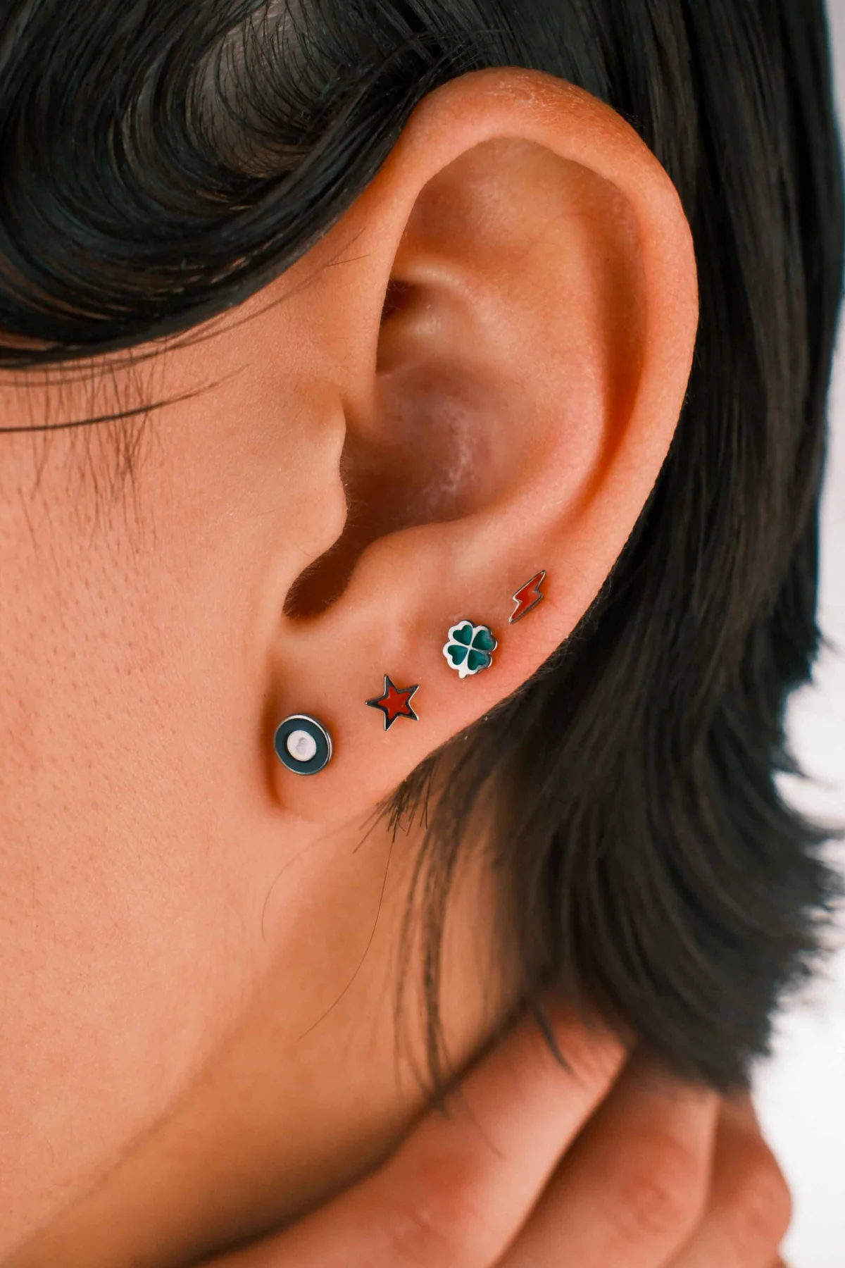 Bolt Flat Back Stud - Cherry Red - Image 2