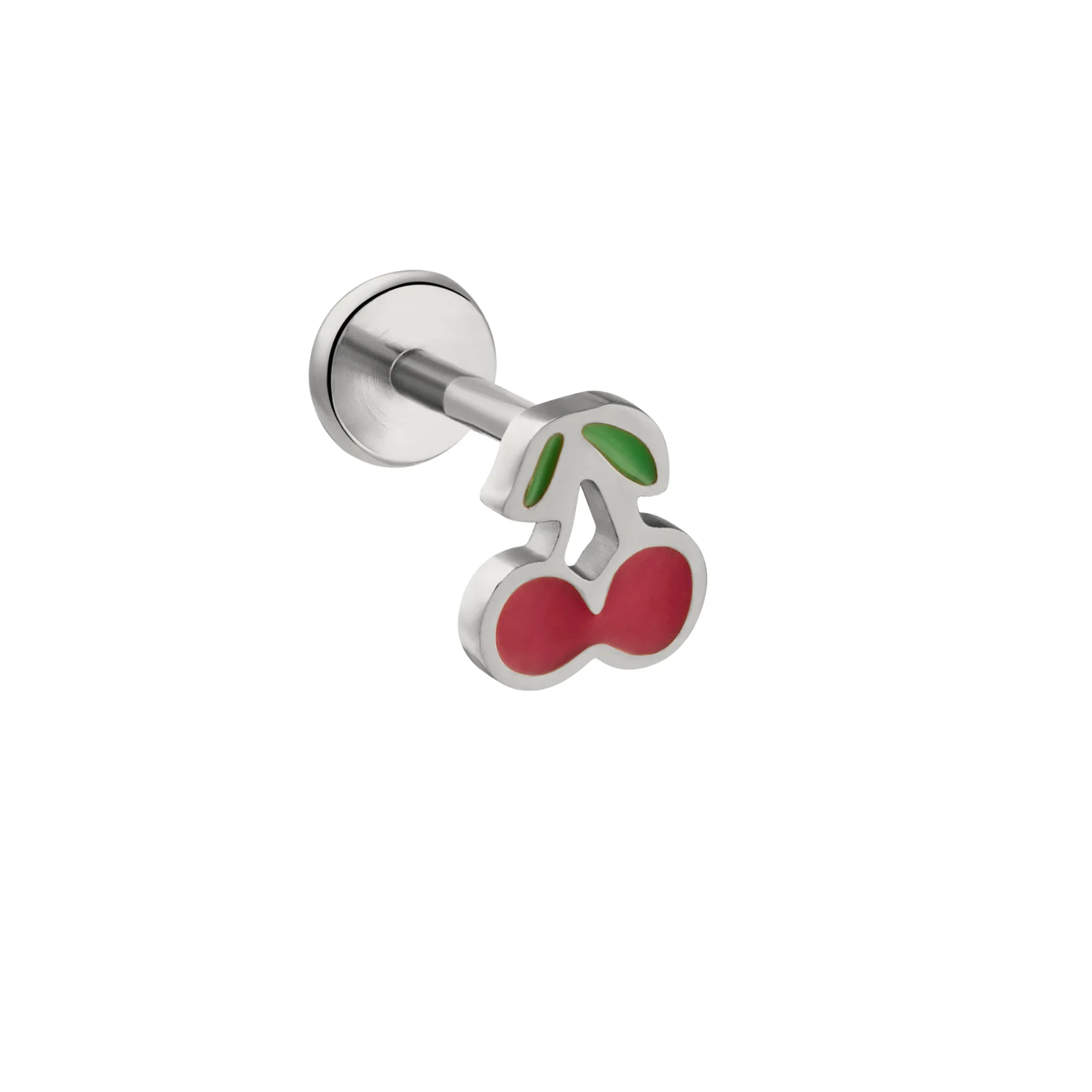 Cherry Enamel Flat Back Stud - Image 6