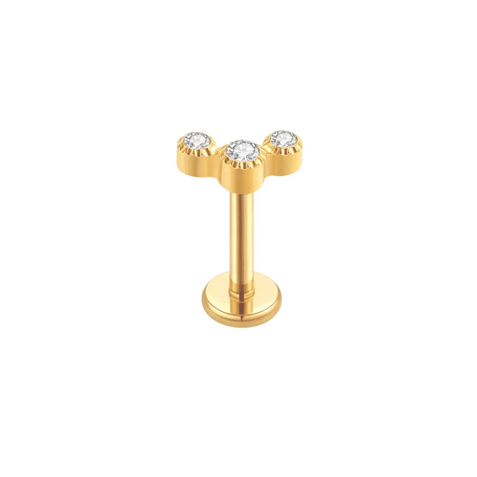 CZ Barnacle Flat Back Stud - Image 10