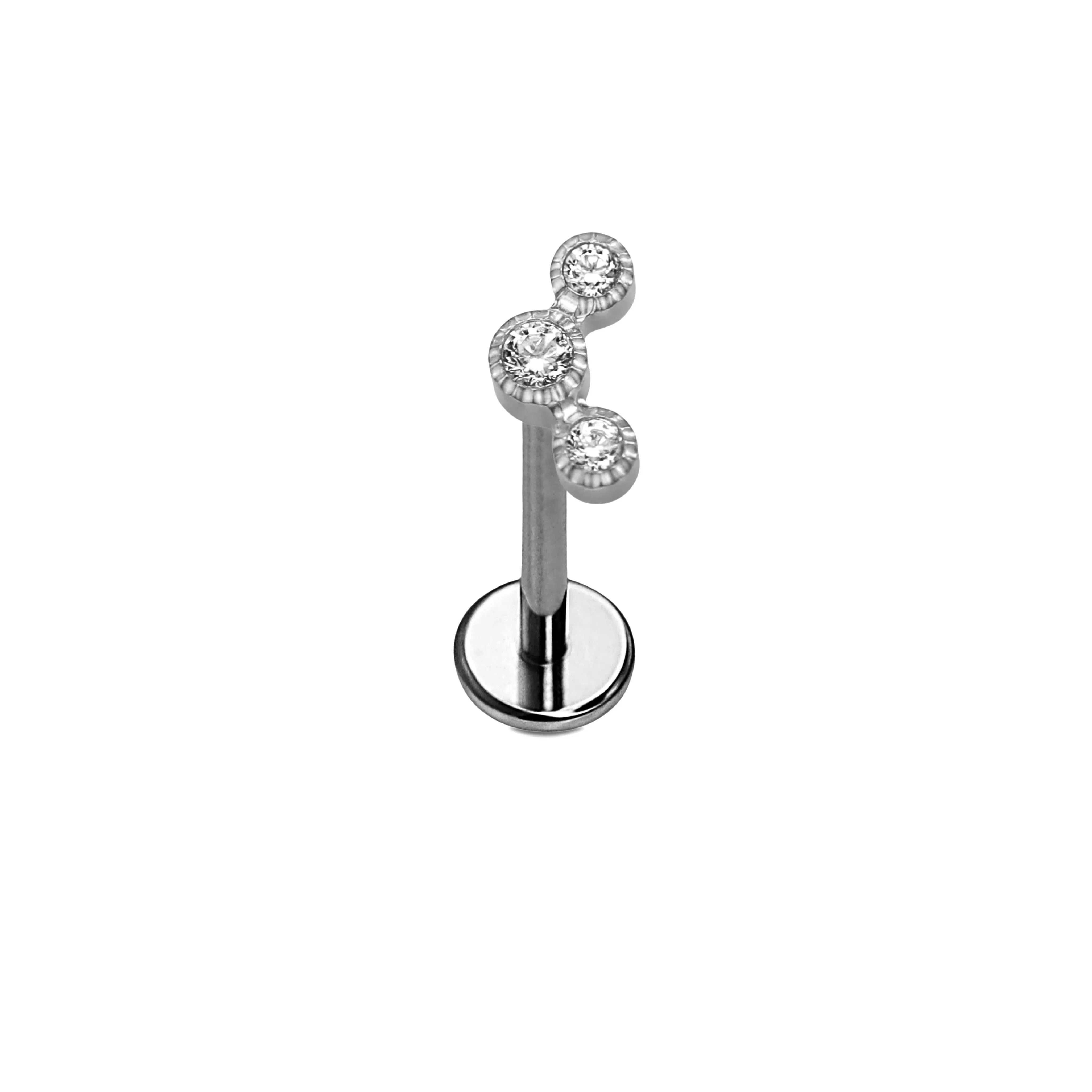 CZ Barnacle Flat Back Stud - Image 9