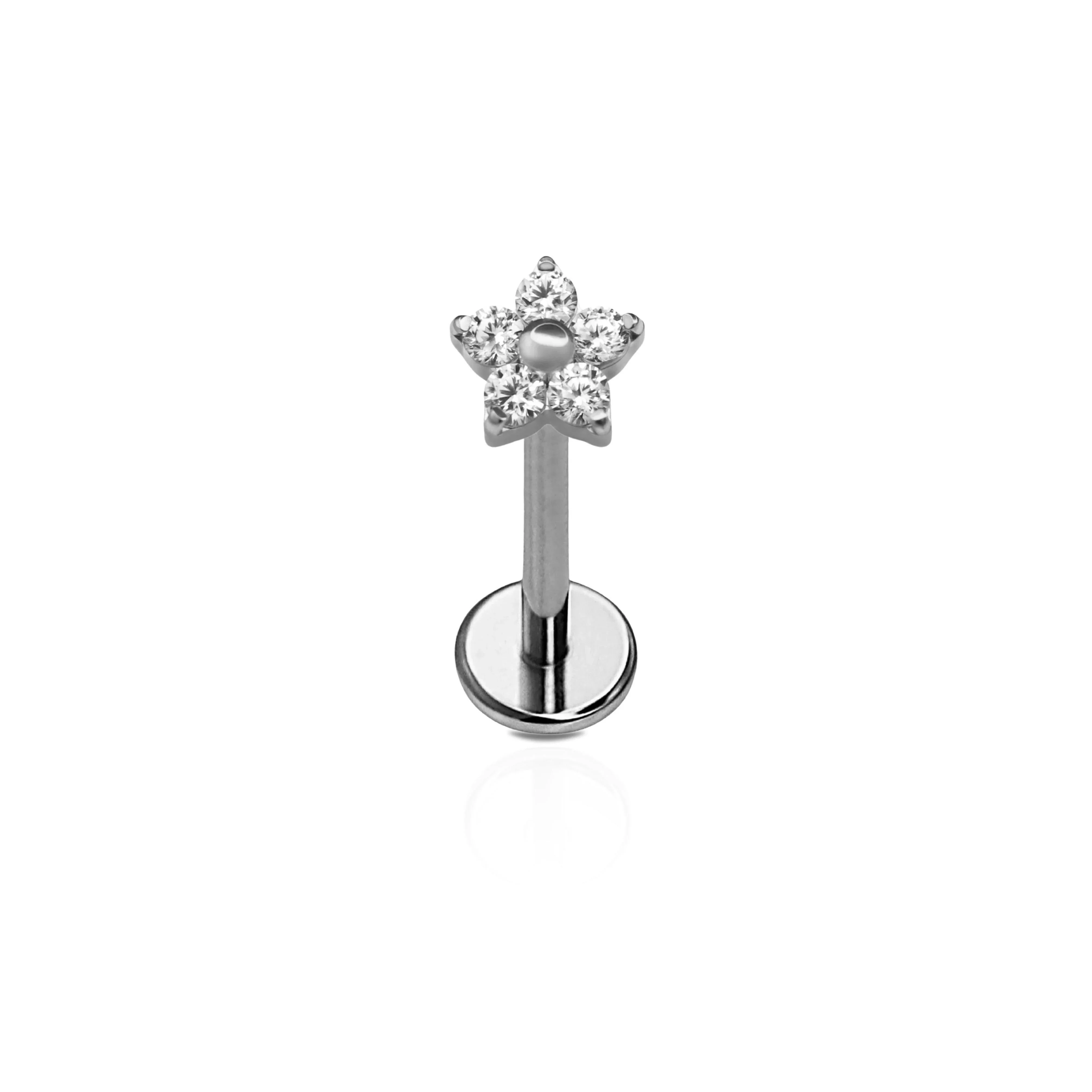 CZ Bloom Flat Back Stud - Image 9
