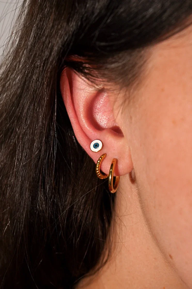 Eyeball Enamel Flat Back Stud - Image 2