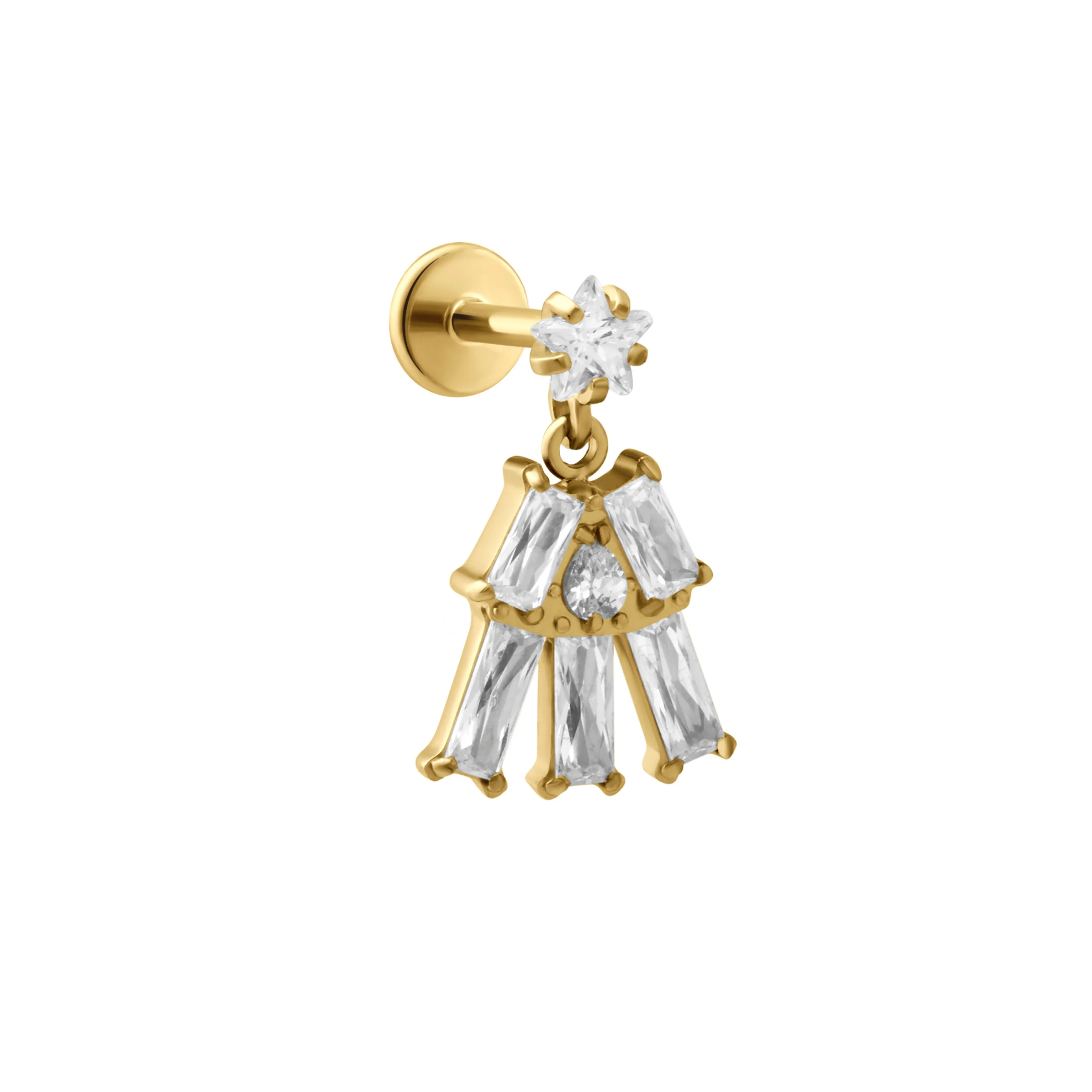 Frosted Fir Flat Back Stud