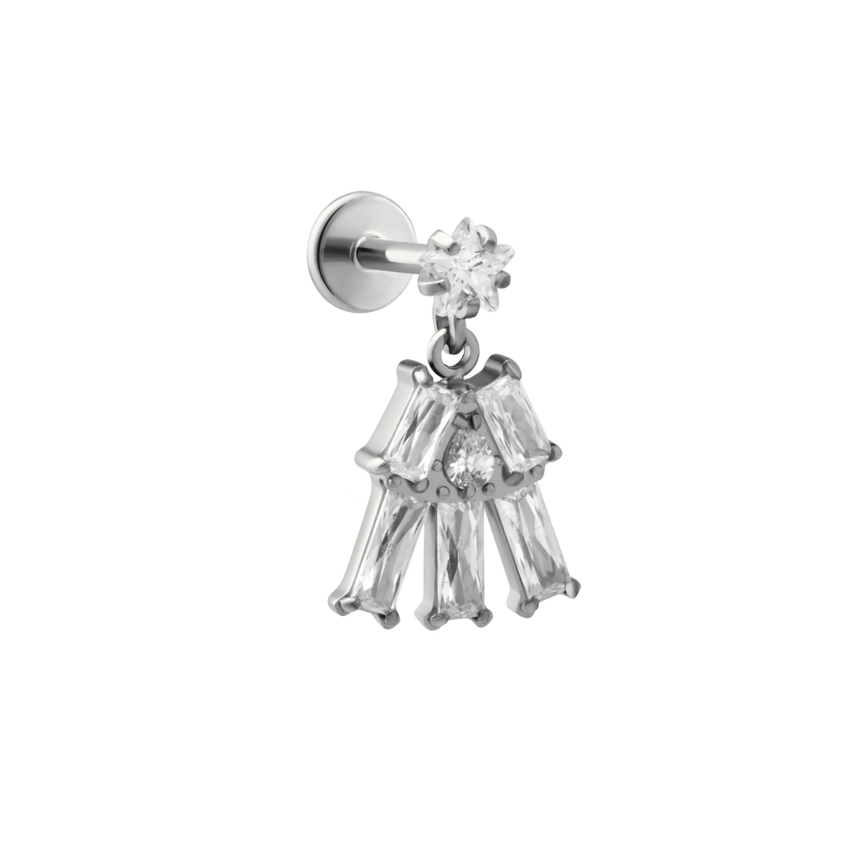 Frosted Fir Flat Back Stud - Image 8