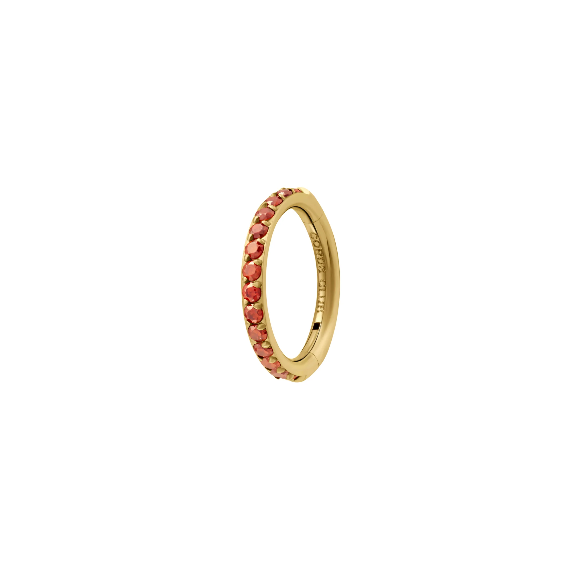 Gem Clicker Hoops - Garnet