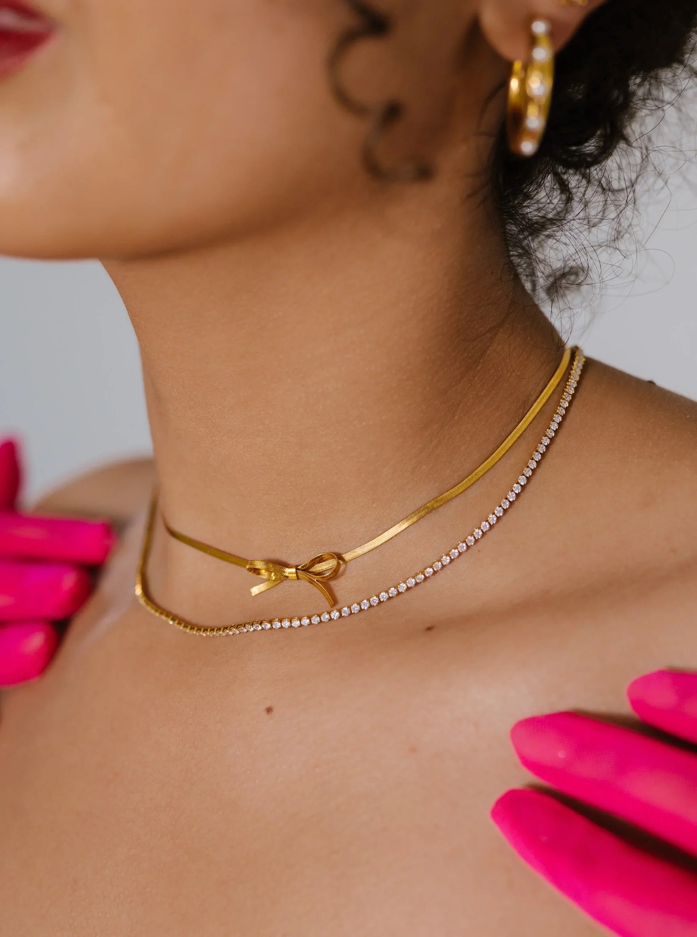Knotty List Choker Necklace - Image 4