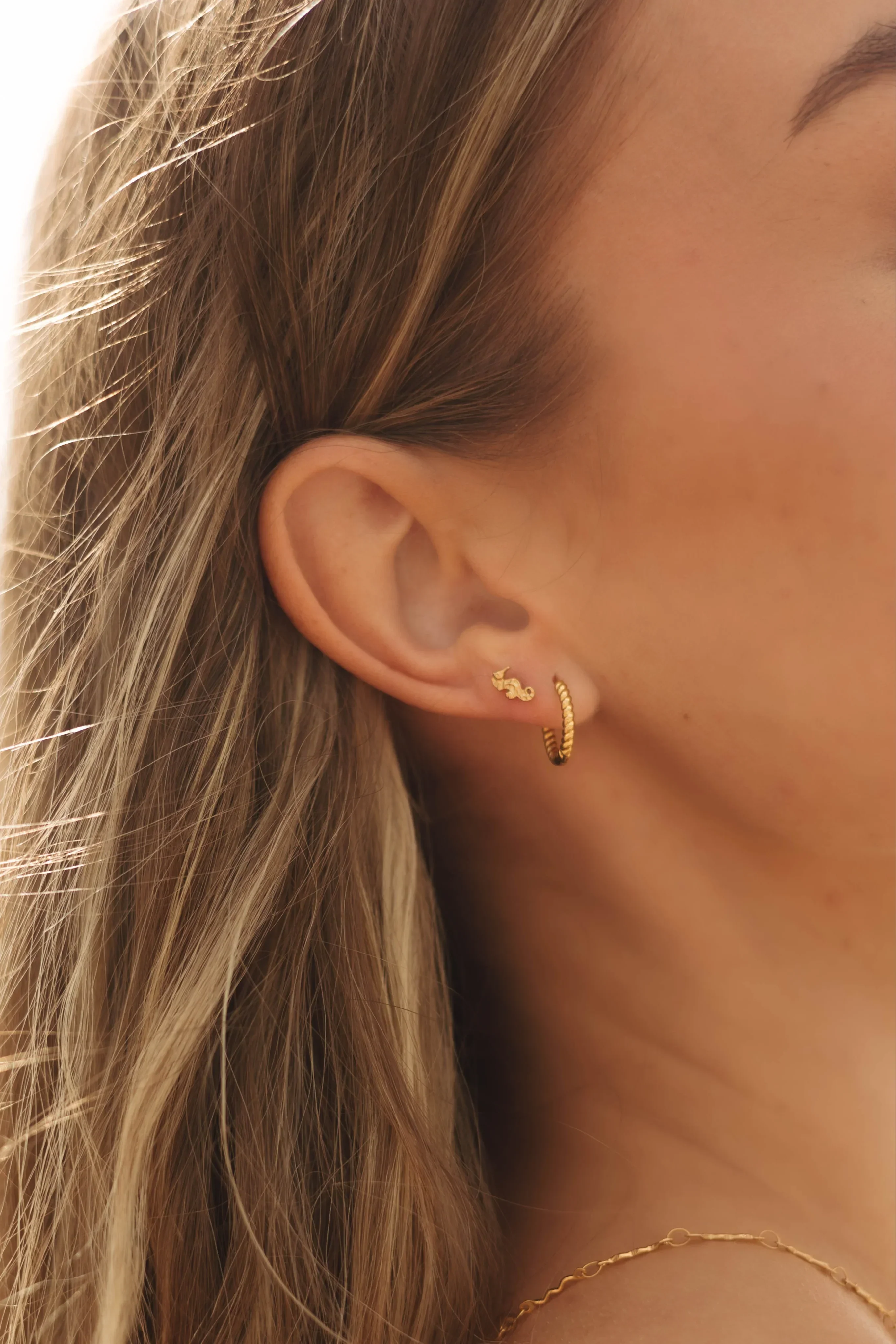 Seahorse Flat Back Stud - Image 3