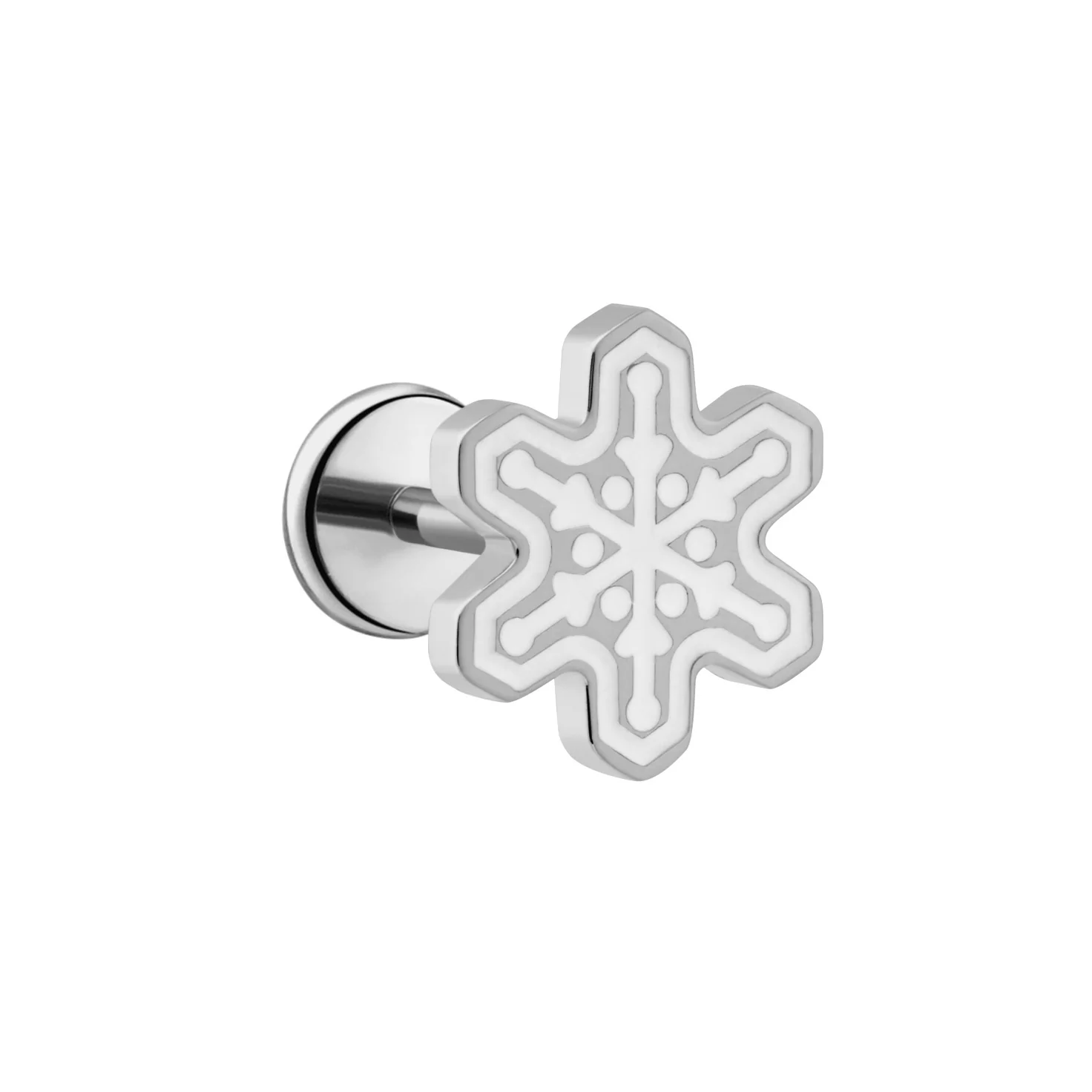 Snowflake Sugar Cookie Flat Back Stud - Image 6