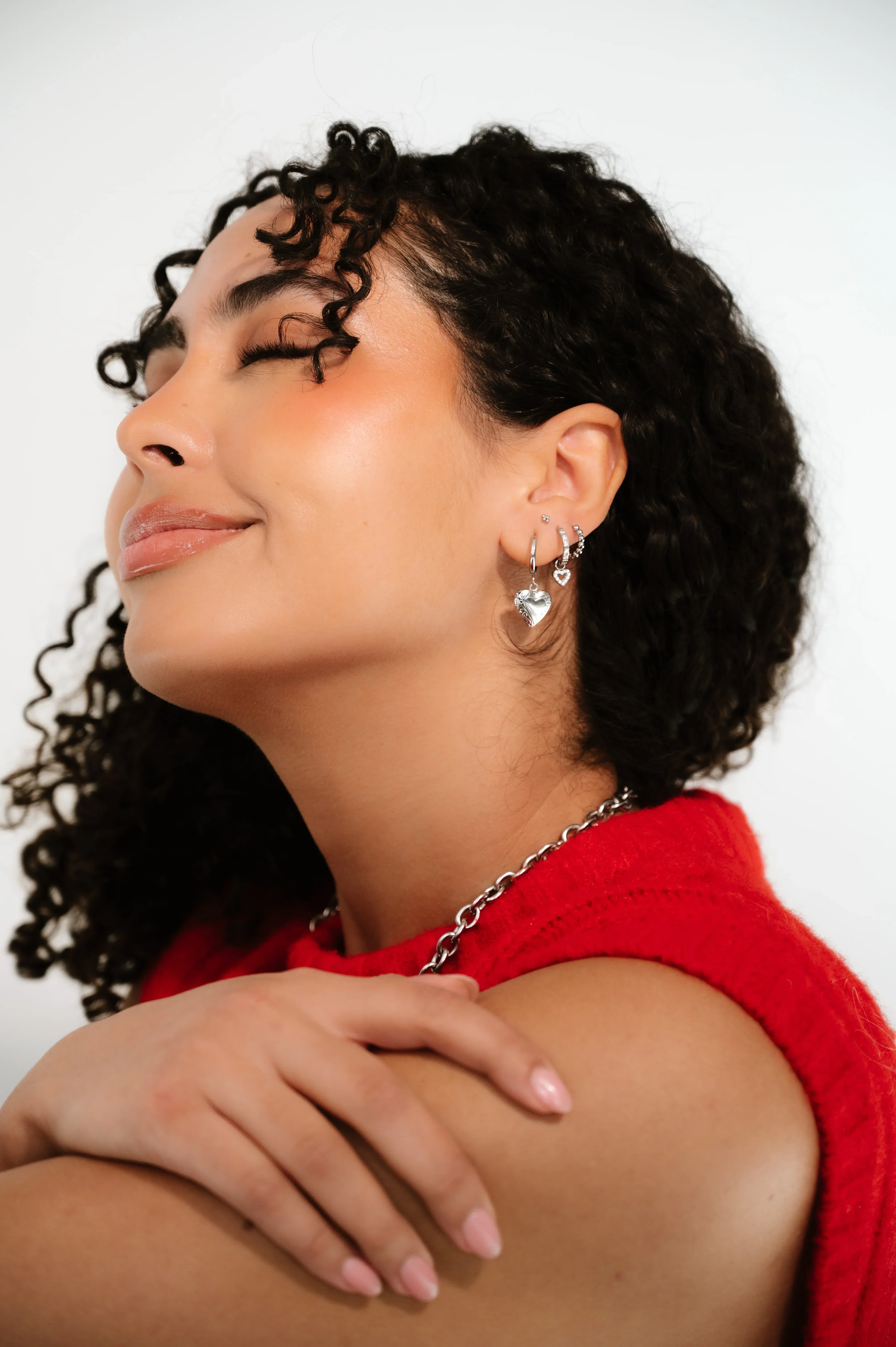 Titanium Poppy Hoops - Image 5