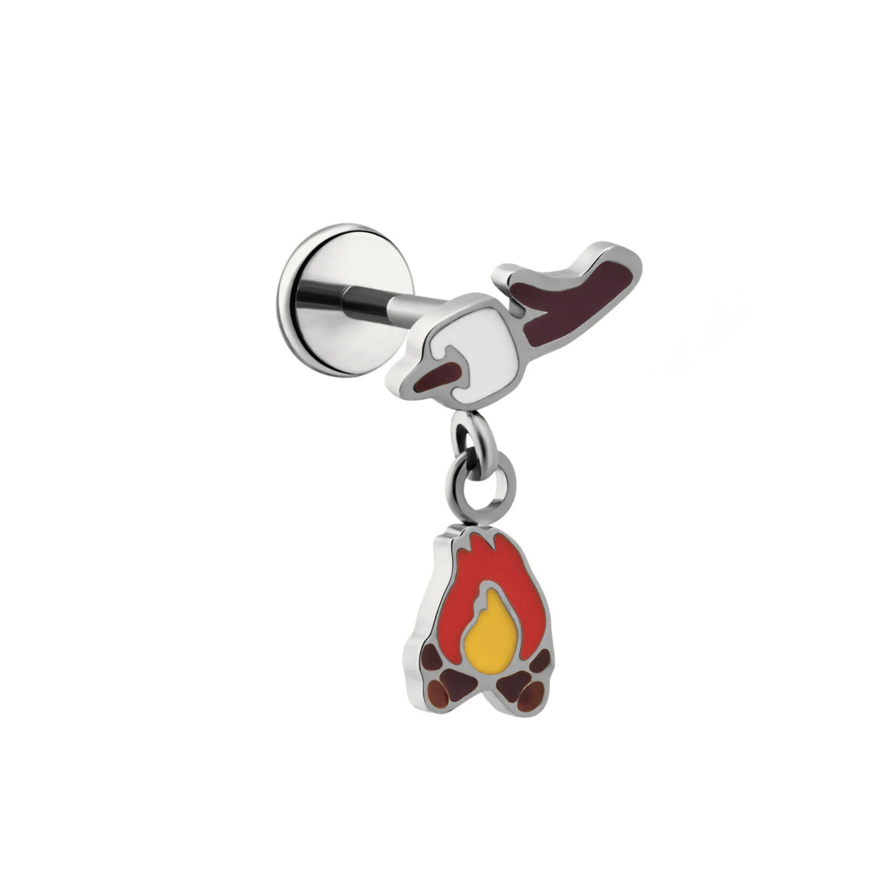 Toasted Mallow Enamel Flat Back Stud - Image 6